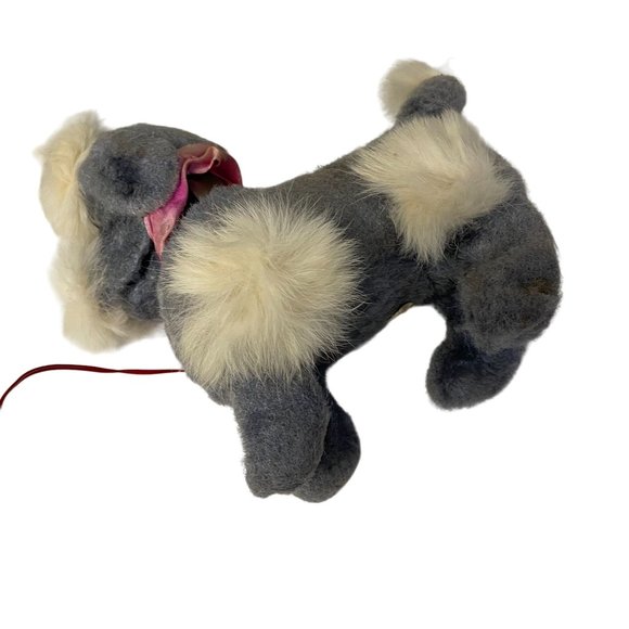 Vintage Cute Poodle Walking Animal Dog Toy Battery Operated Gray White 1940-1950 - Picture 6 of 6